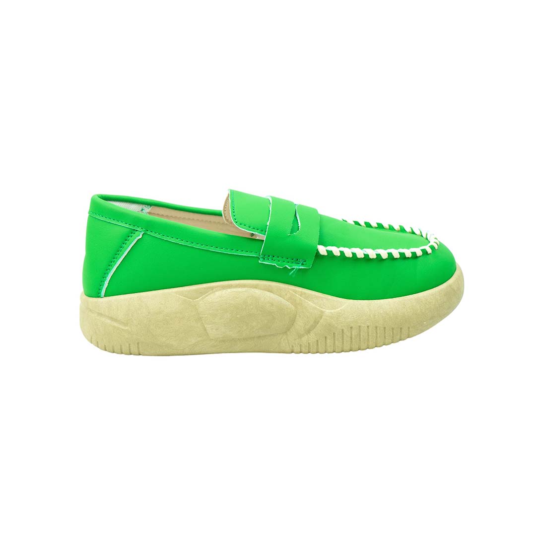 Vista 16 de Mocasín para dama ortopédico - COLOR: Verde, TALLA: 40